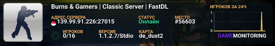 Burns & Gamers | Classic Server | FastDL