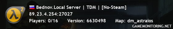 Bednov.Local Server | TDM | [No-Steam]