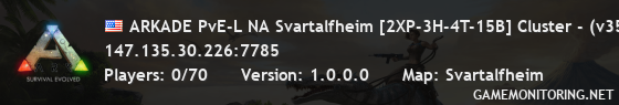 ARKADE PvE-L NA Svartalfheim [2XP-3H-4T-15B] Cluster - (v358.24