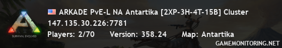 ARKADE PvE-L NA Antartika [2XP-3H-4T-15B] Cluster