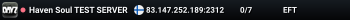 Haven Soul TEST SERVER