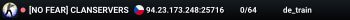 [NO FEAR] CLANSERVERS