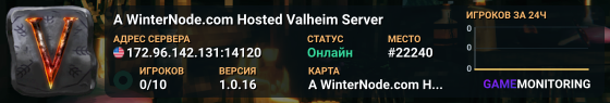 A WinterNode.com Hosted Valheim Server