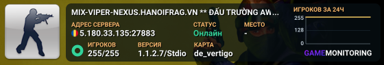 MIX-VIPER-NEXUS.HANOIFRAG.VN ** ĐẤU TRƯỜNG AWP ** HÀNH ĐỘNG NGÀY ĐÊM