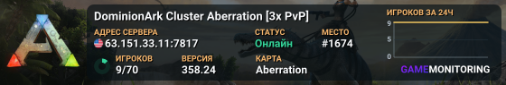 DominionArk Cluster Aberration [3x PvP]