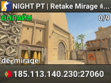 NIGHT PT | Retake Mirage #5 | Skins Grátis