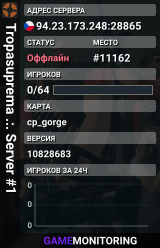 Tropasuprema .:. Server #1