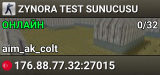 ZYNORA TEST SUNUCUSU