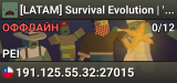 [LATAM] Survival Evolution | V0.1