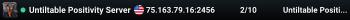 Untiltable Positivity Server