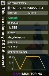 This is a dummy CS 1.6 server!