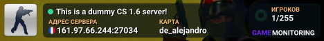 This is a dummy CS 1.6 server!