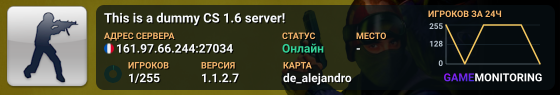 This is a dummy CS 1.6 server!