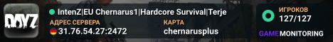 IntenZ|EU Chernarus1|Hardcore Survival|Terje