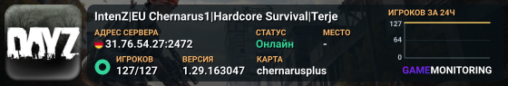 IntenZ|EU Chernarus1|Hardcore Survival|Terje