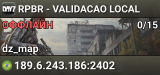 RPBR - VALIDACAO LOCAL