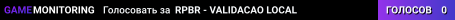 RPBR - VALIDACAO LOCAL
