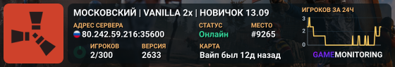 МОСКОВСКИЙ | VANILLA 2x | НОВИЧОК 13.09