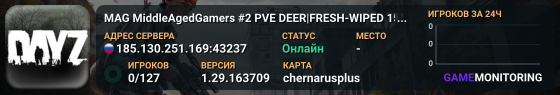 MAG MiddleAgedGamers #2 PVE DEER|FRESH-WIPED 15 JUL