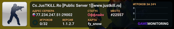 Cs.JusTKiLL.Ro [Public Server 1][www.justkill.ro]