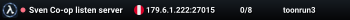 Sven Co-op listen server