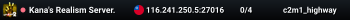 Kana's Realism Server.