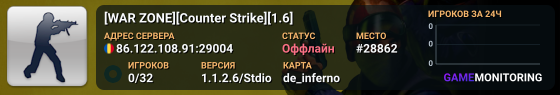 [WAR ZONE][Counter Strike][1.6]