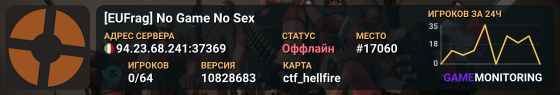 [EUFrag] No Game No Sex