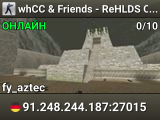 whCC & Friends - ReHLDS CS 1.6 Server