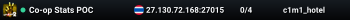 Co-op Stats POC