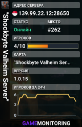 "Shockbyte Valheim Server"