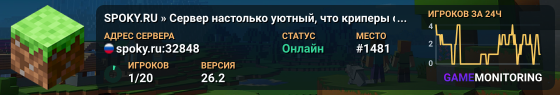 SPOKY.RU » Сервер настолько уютный, что криперы сами извиняются перед тем как взорвать « Заходи, тут тепло