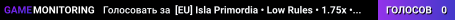 [EU] Isla Primordia • Low Rules • 1.75x • Custom Features