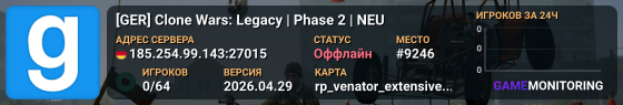 [GER] Clone Wars: Legacy | Phase 2 | NEU