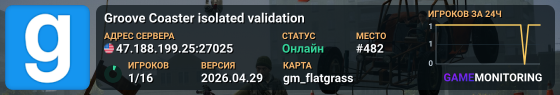 Groove Coaster isolated validation