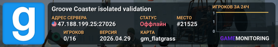 Groove Coaster isolated validation