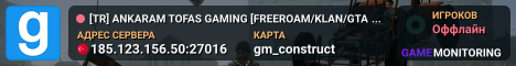 [TR] ANKARAM TOFAS GAMING [FREEROAM/KLAN/GTA MAP]