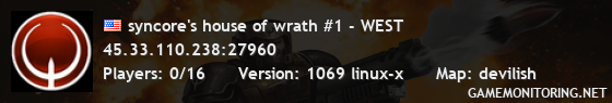 syncore's house of wrath #1 - WEST syncore's house of wrath #1 - WEST