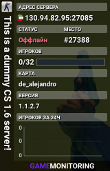 This is a dummy CS 1.6 server!