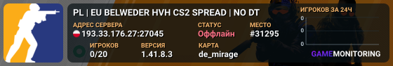 PL | EU BELWEDER HVH CS2 SPREAD | NO DT