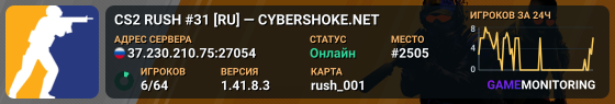 CS2 RUSH #31 [RU] — CYBERSHOKE.NET