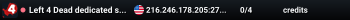 Left 4 Dead dedicated server