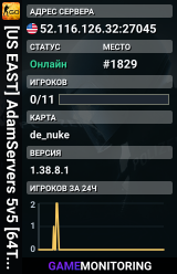 [US EAST] AdamServers 5v5 [64Tick] (RANKS) [!ws|!gloves|!knife|!agents|!music|!rtv|!refund|!loadout] #3