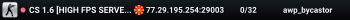 CS 1.6 [HIGH FPS SERVER 1000 FPS]