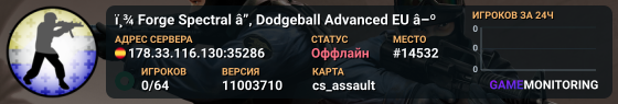 ï¸¾ Forge Spectral â”‚ Dodgeball Advanced EU â–º