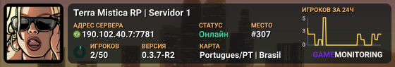 Terra Mistica RP | Servidor 1