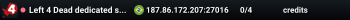 Left 4 Dead dedicated server