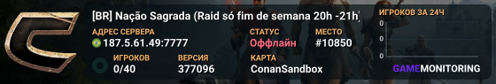 [BR] Nação Sagrada (Raid só fim de semana 20h -21h)
