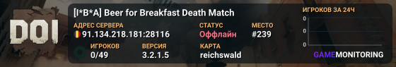 [I*B*A] Beer for Breakfast Death Match