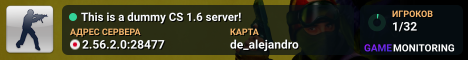 This is a dummy CS 1.6 server!